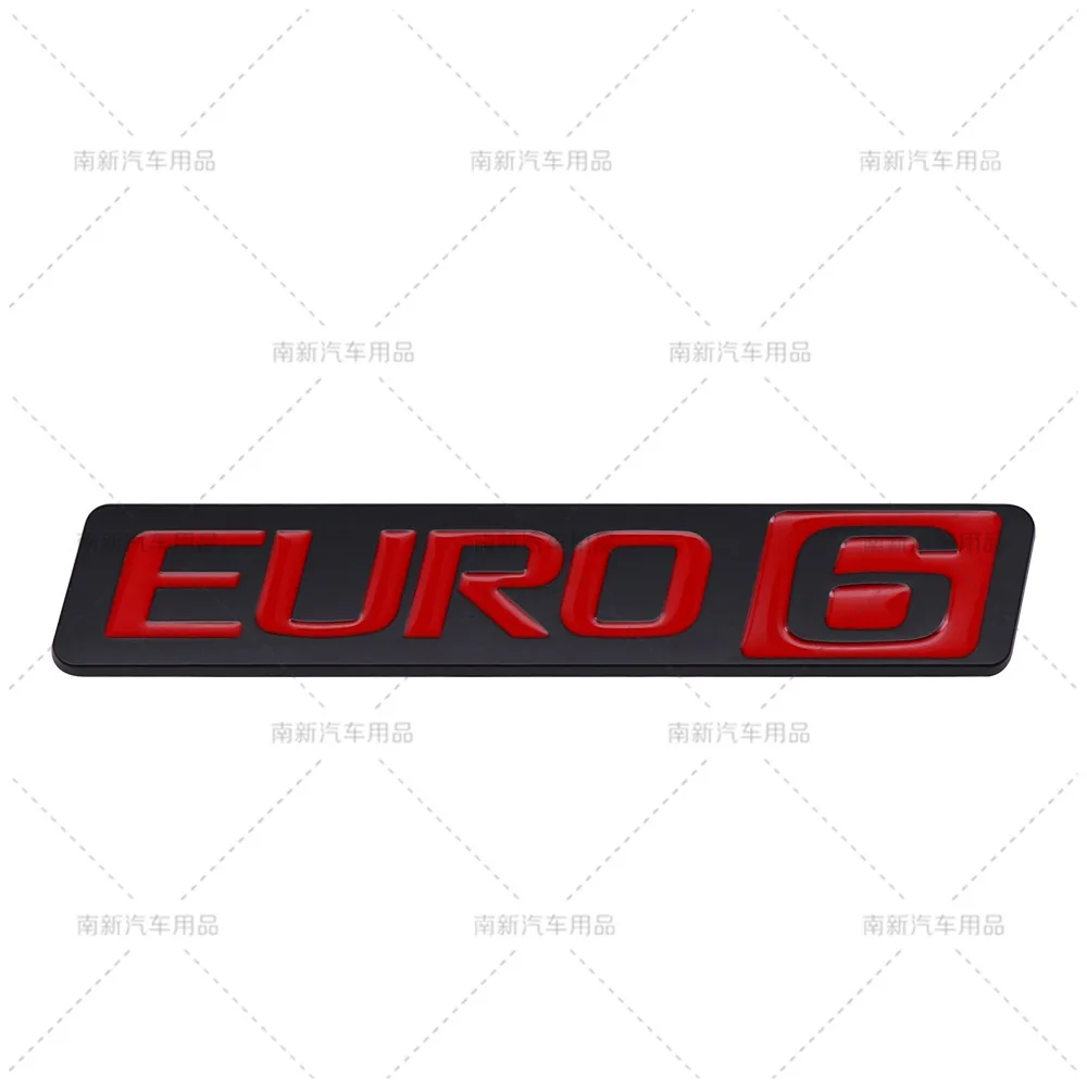 Waterproof Anti Fade EURO6 Displacement Logo Side Wing Tailgate Decal Replacement Badge Mod Parts For Volvo FH FM FL Truck SUV