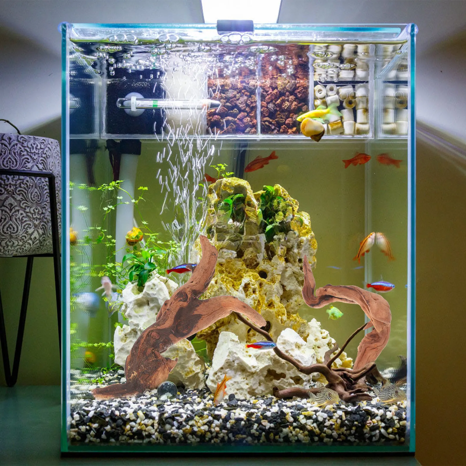 수족관용 드리프트우드 4개 15-20cm 자연산 수조 - Aquarium Fish Unique 리뷰 및 가격