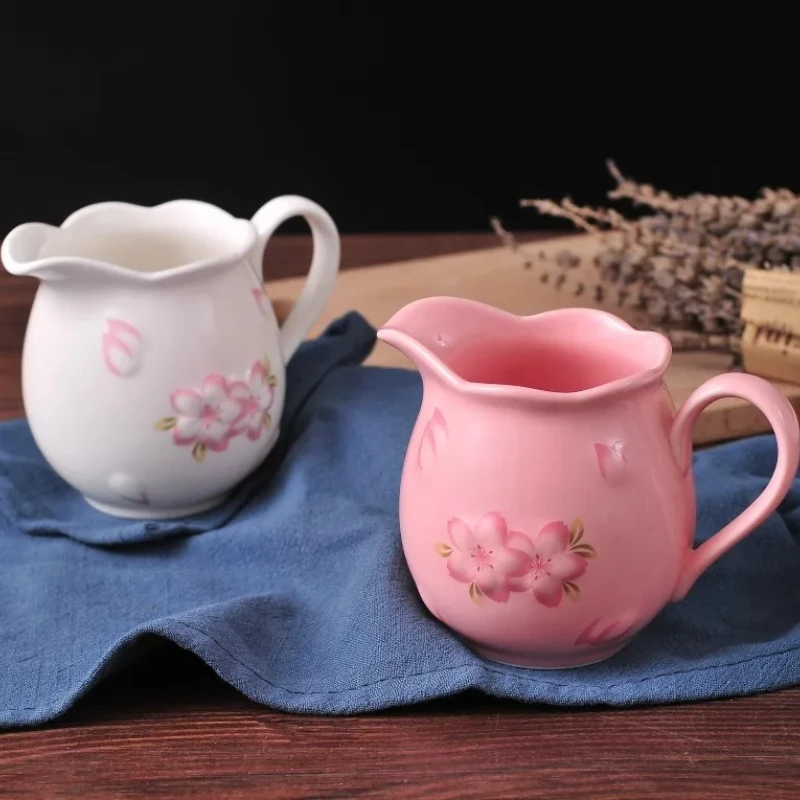 

Ceramic Milk Jug & Candy Jar - White Milk Cup for Coffee Accessories - Elegant Milk Decoration Storage