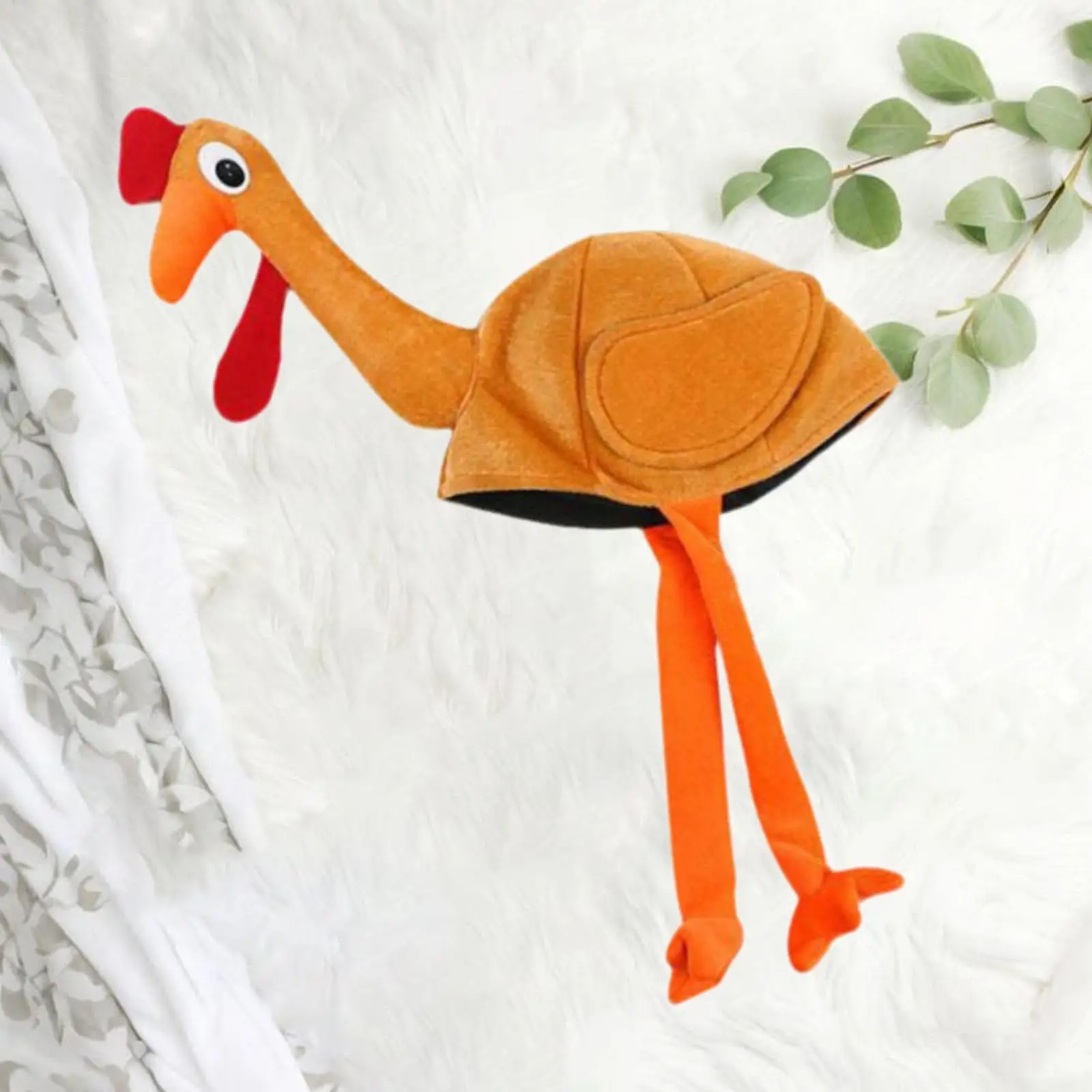 Grappige Turkije Hoed Lange Benen Hoed Nieuwigheid Hoeden Zacht DIY Crafting Dress up Party Accessoires Hoofddeksels voor Vakantie Dress up Party