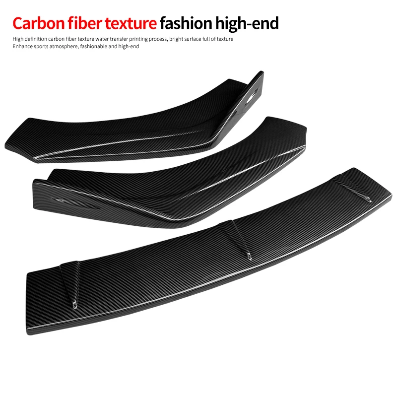 Car Front Bumper Splitters Lip Body Kit Spoiler Side Skirts Extensions Rear Wrap Angle Shark Fins ABS For Kia K5 Kaiku 2020-2022