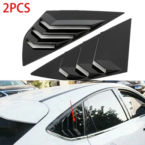 2 uds persianas de ventana trasera ventilación de coche persianas Tuyere laterales ventilación para Ford Focus ST RS MK3 2012-2018