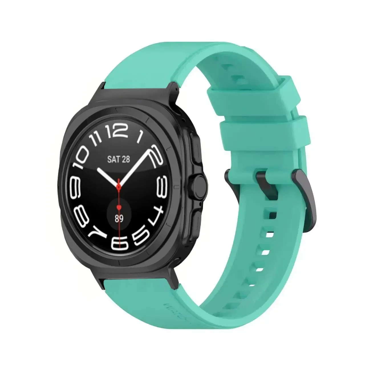 삼성 갤럭시 시계 용 실리콘 스트랩 갤럭시 시계 8-7 울트라 47mm 손목 밴드 용 울트라 47mm 스포츠 교체 팔찌 Correa