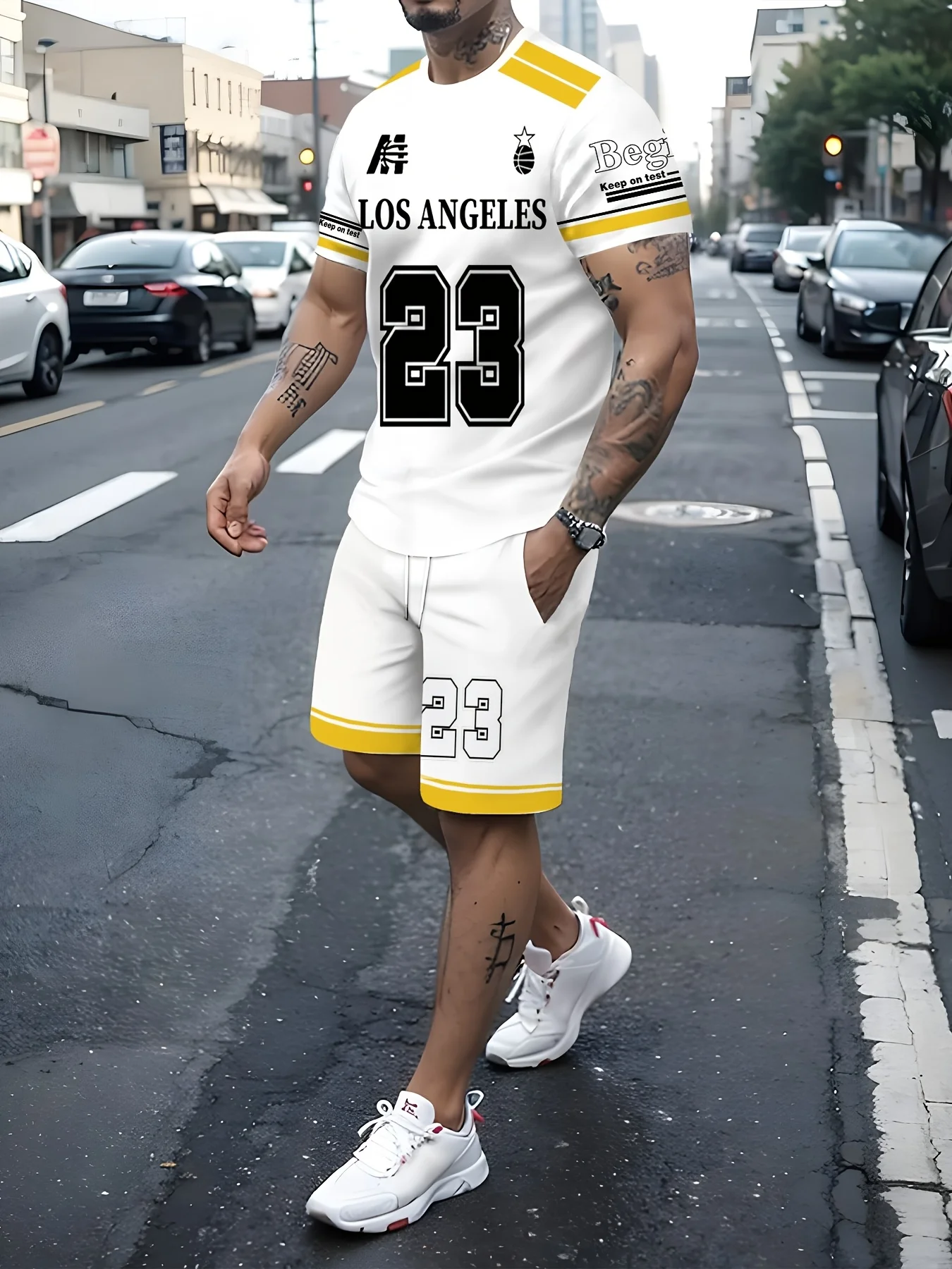 

Summer New Products In 2025, Urban Fashion, Comfortable, Soft, Basketball T-shirts, Men's Suits, Breathable, Casual