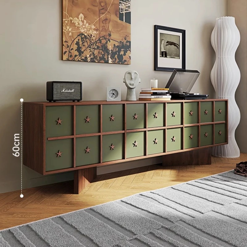 Luxury Furniture for the Living Room Green Tv Stand Live Wood Tv Library Mid Century Modern Furniture for Home Clearance Tvs