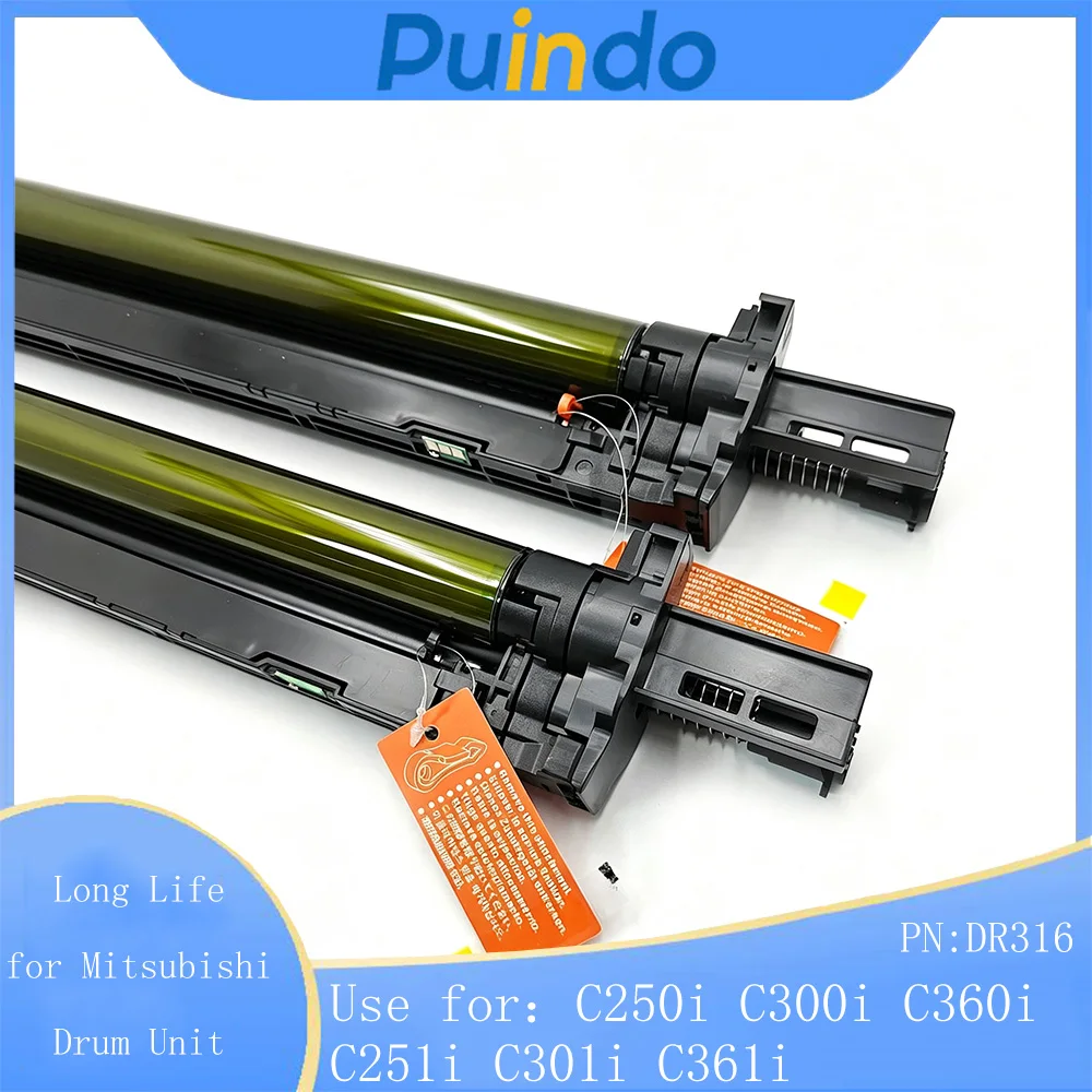 1X DR316 Long Life for Mitsubishi Drum Unit for Konica Minolta Bizhub C250i C300i C360i C251i C301i C361i High Quality Drum Rack