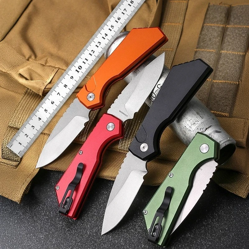 

Portable Pocket Camping Outdoor Folding Knife Steel Blade Aluminum handle Handle Hunting Survival Tactical Fruit Knives EDC Tool