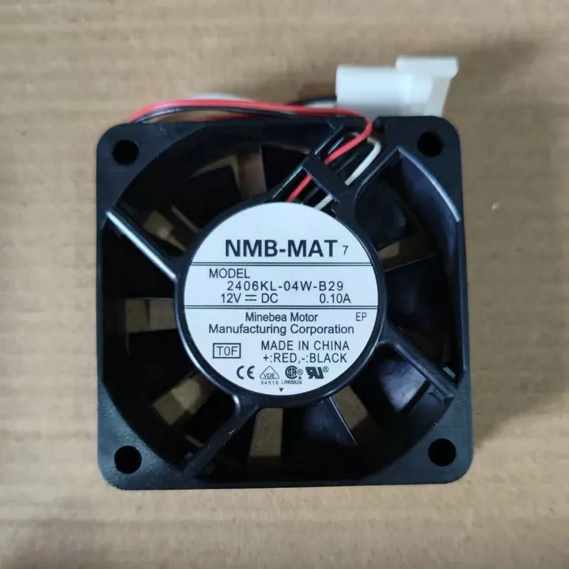 New Original 2406KL-04W-B29 DC12V 0.10A 60*60*15MM 3Lines Cooling Fan