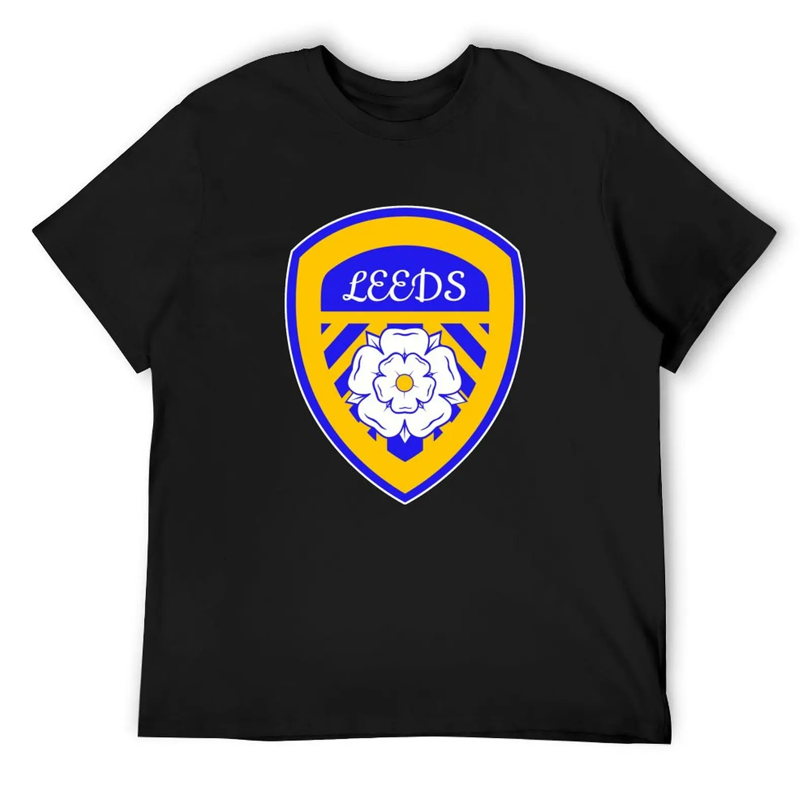 

Leeds Crest Fanmade Merchandise T-Shirt oversized blue archive customs anime shirt t shirts for men cotton