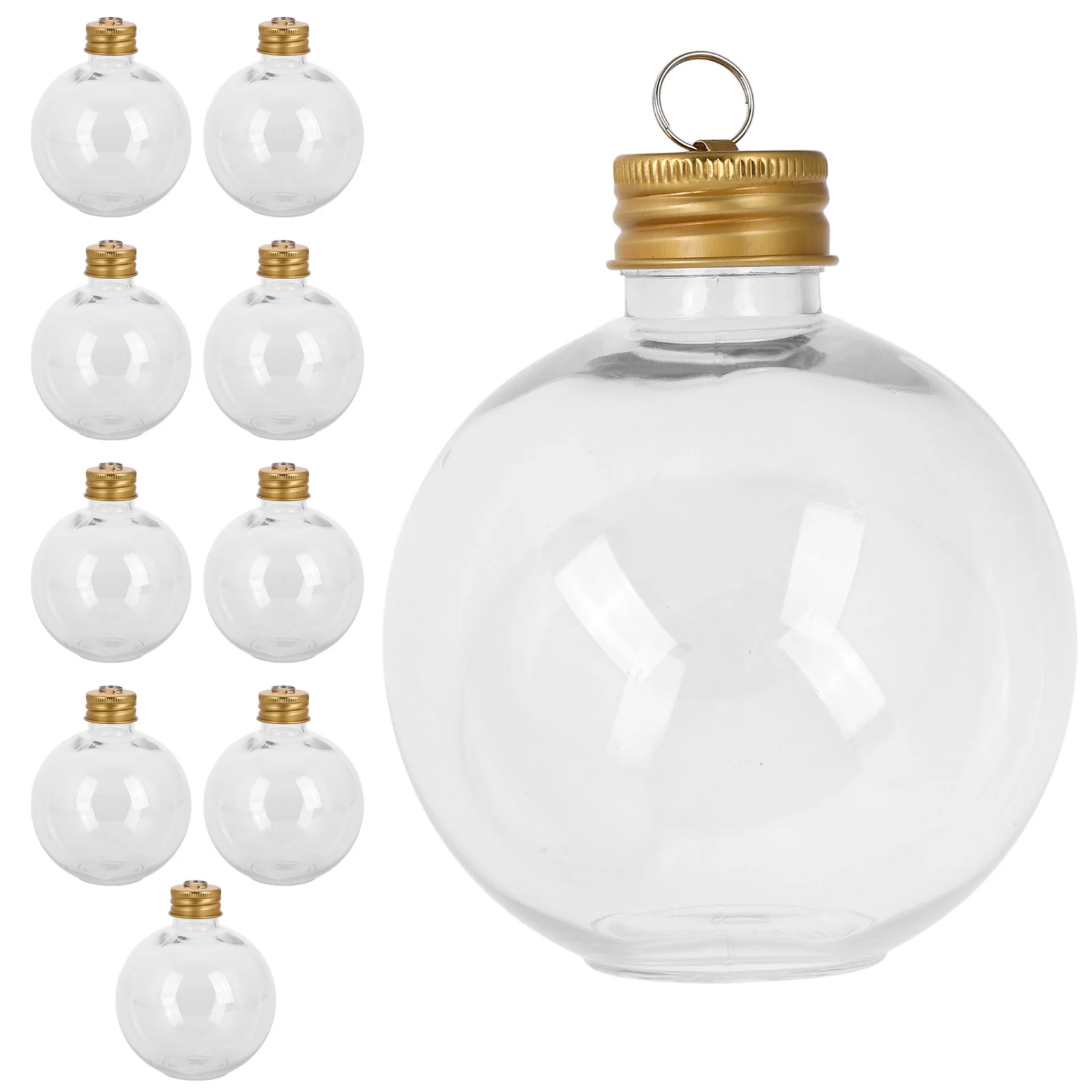 

10Pcs Clear Portable Milk Bottles Bulb Shaped Bottle Sealing Juice Containers Bpa Free Safe for Yogurt Drinks Travel Outdoor Use