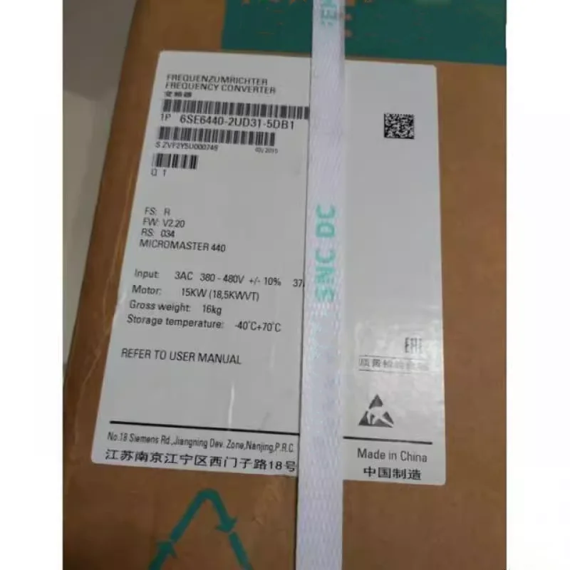 

New In Box 6SE6440-2UD31-5DB1 Inverter 6SE6 440-2UD31-5DB1 Fast Shipping