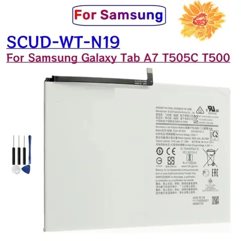 Replacement Battery SCUD-WT-N19 7040mAh 3.85V For Samsung Galaxy Tab A7 10.4 SM-T500 T505 Tablet Li-Polymer Internal Battery