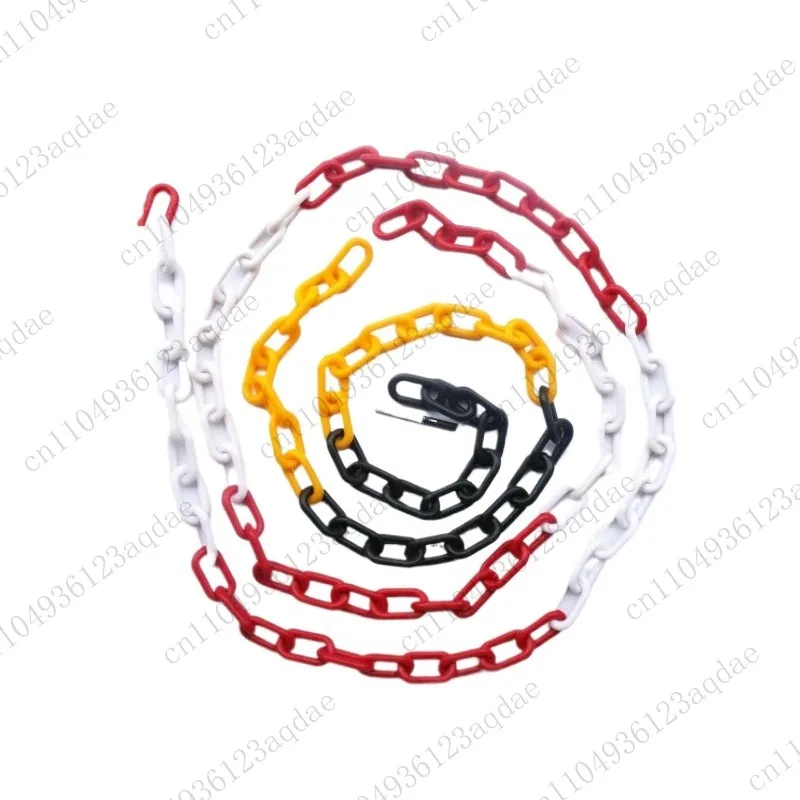 

Пластиковая предупреждающая цепь длиной 25 м, 10 мм, красная и белая пластиковая цепочка, дорожная конусная цепь, изолирующая цепь