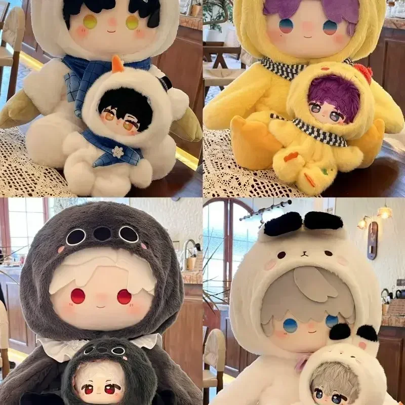 New Game Spot Anime Love and Deepspace Caleb Zayne Rafayel Xavier Sylus 20cm 40cm Cute Plush Clothe Cotton Doll Jumpsuit Gift