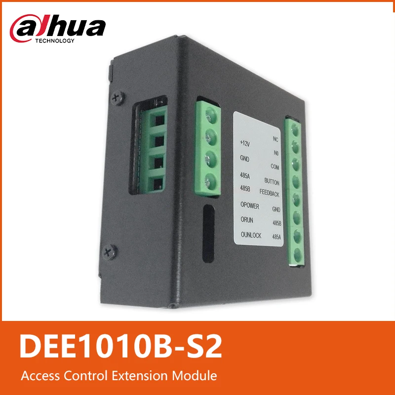 Extensión de Control de Acceso Dahua DEE1010B-S2 Compatible con RS-485, Detección de Puerta, Conexión a Cerradura Magnética Electrónica para VTO2202F-P S3