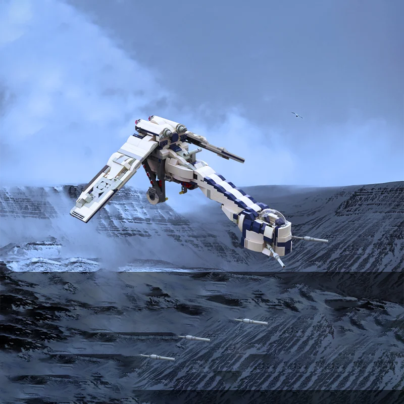 

198 шт. MOC знаменитый фильм межзвездный транспортер модель космического корабля DIY сборка строительные блоки игрушки детский подарок на день рождения