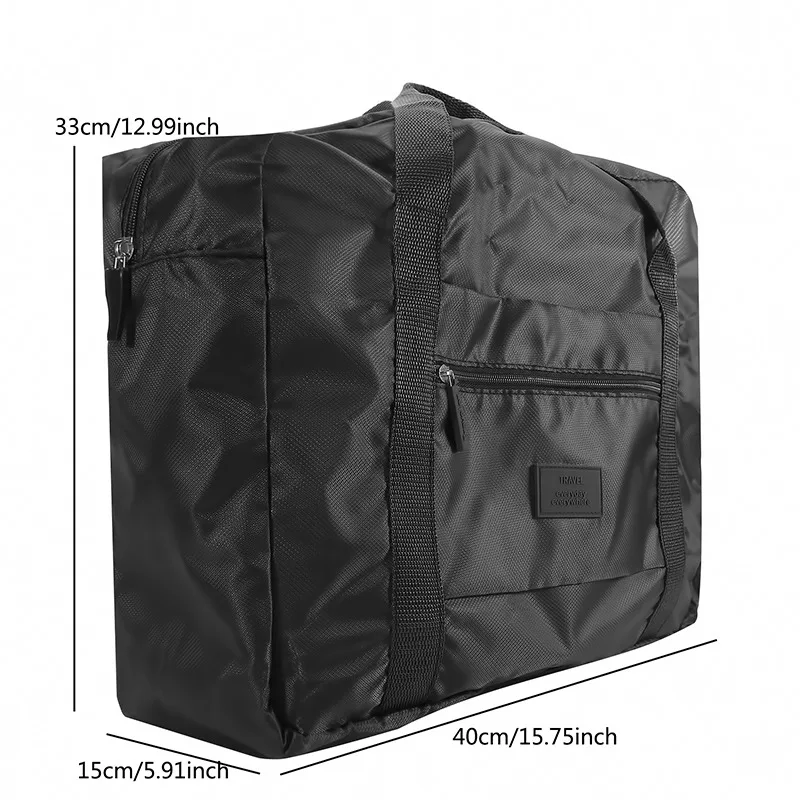 Large Capacity Folding Travel Bag Nylon Duffel Bag Hand Clothes Organizer Men And Women Travel Storage Packing Bag