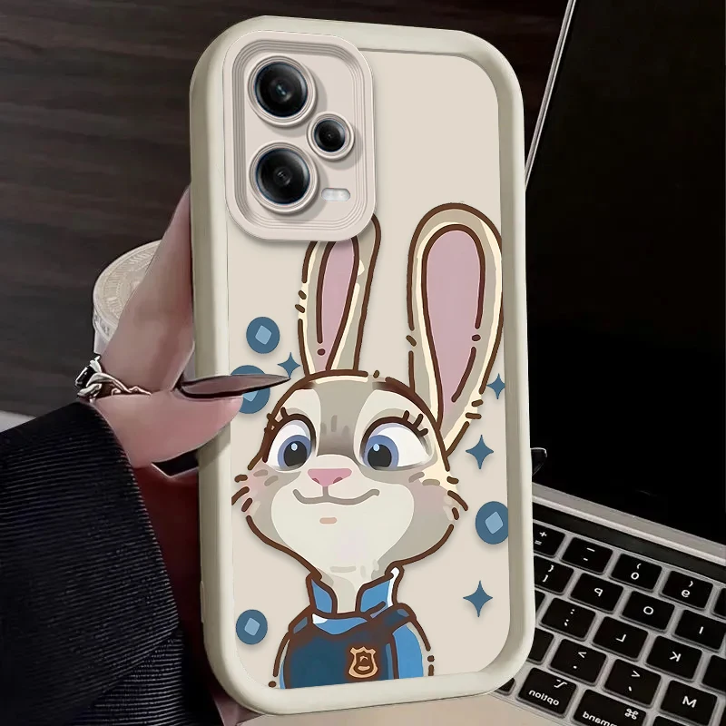 حافظة ديزني زوتوبيا اللطيفة نيك جودي لهاتف Xiaomi Redmi Note 13 14 14S 12 11 Pro Plus 5G 12S 11S 10s 10 9 Redmi 14C 13C 12C 12 4G