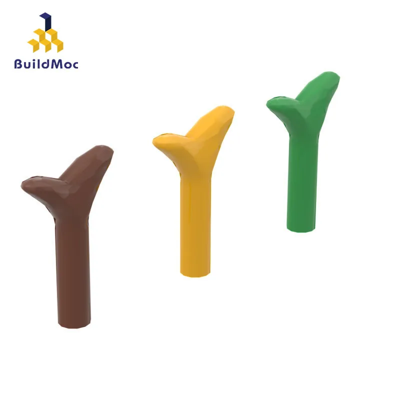 10Pcs MOC Parts 33183 Plant Carrot Top Twig Compatible Bricks DIY Assmble Building Blocks Particle Kid Puzzle Brain Toy Gift