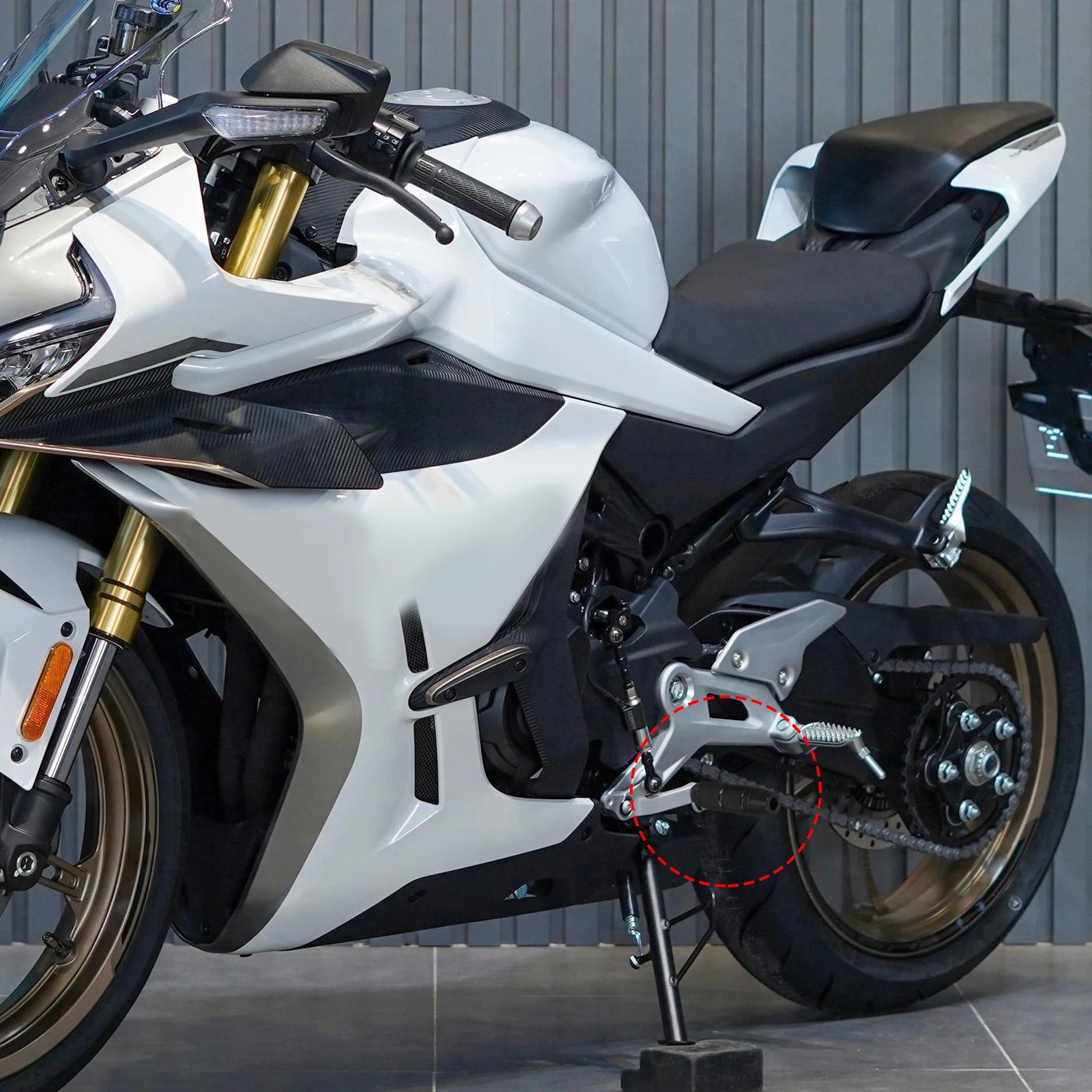 

2pcs Foot Pegs Replacement Rear Footrest Elevated Design Durable Sturdy Alloy Pedal Parts Motorcycles Footrest For Rear Set Peg