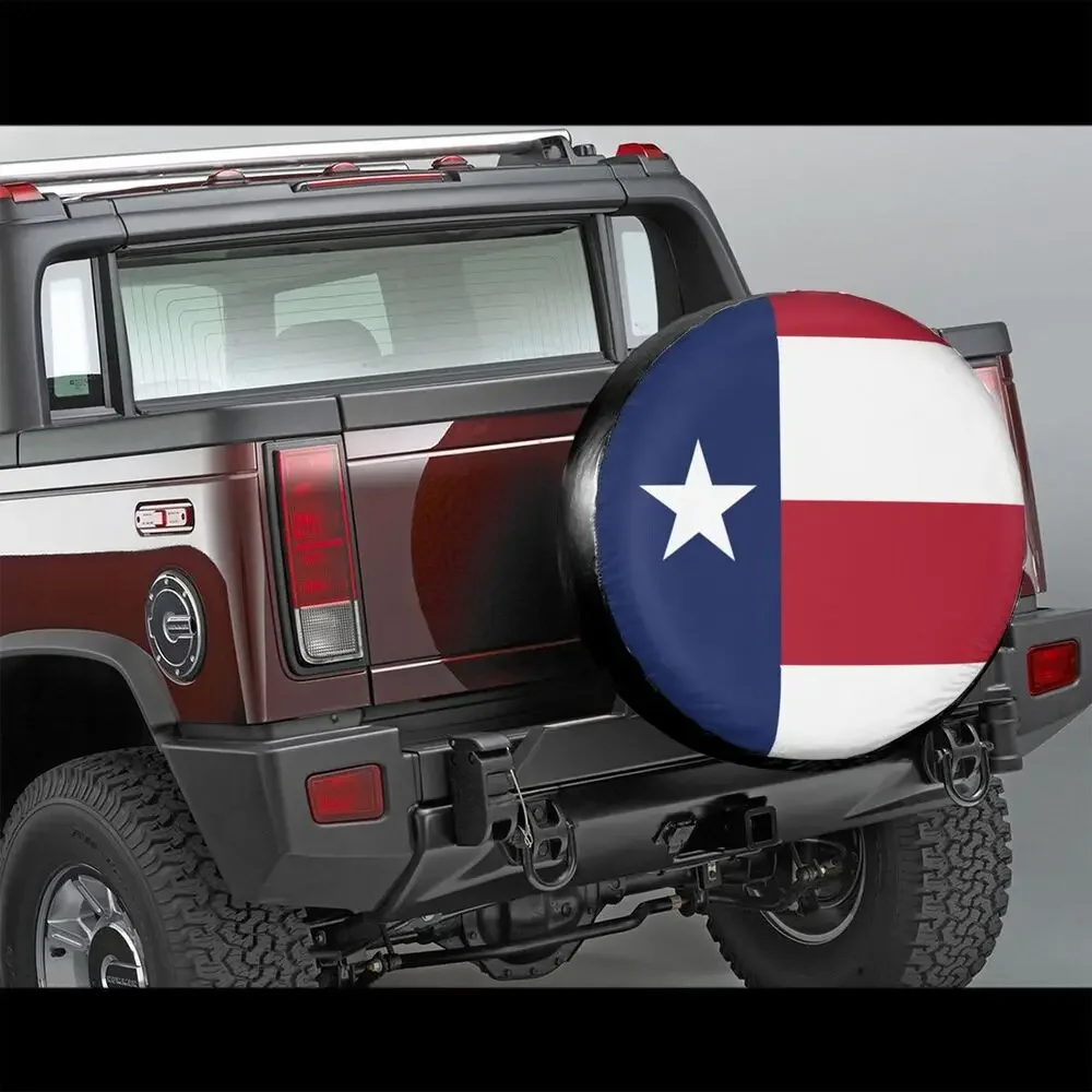 Texas State Flag Car Tire Dust Cover SUV Truck Travel Trailer,Waterproof Tires 14