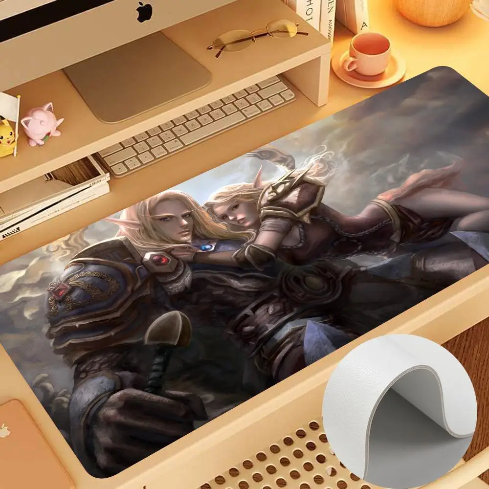 W-World of W-Warcraft Mouse Pad 900x400mm Keyboard Leather Mouse Pad for Laptop Notebook Gamer Pad Anti-slip PU Mousepads gamer