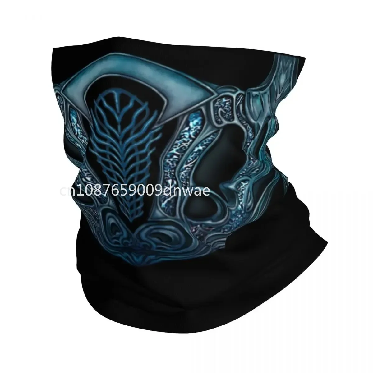 

Mortal Kombat Scorpion Warrior Cosplay Bandana Neck Warmer Winter Ski Tube Scarf Gaiter Sub Zero Ninja Game Face Cover.