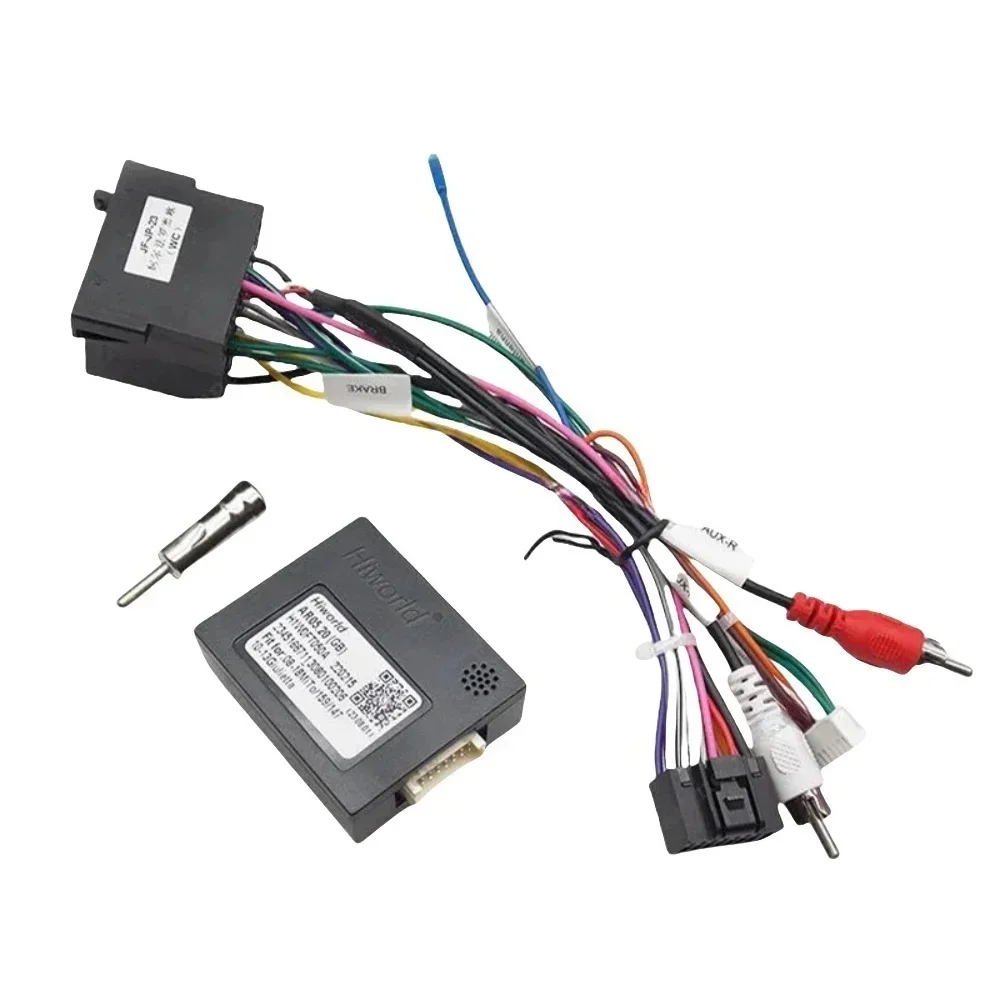 16 PIn Wiring Harness CAN Bus Decoder, SWC Retention, RCA Audio, 16Pin Android, for Alfa Romeo 147 156 159 Mito Brera Spider