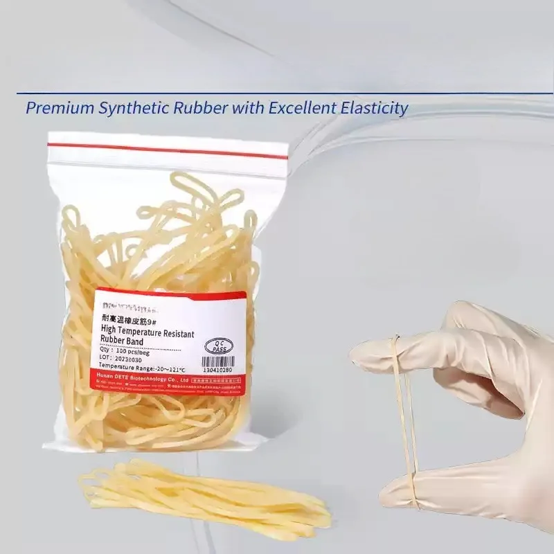 High Elasticity Rubber Bands Durable Laboratory Rubber Bands for Lab Consumables Tying Closure