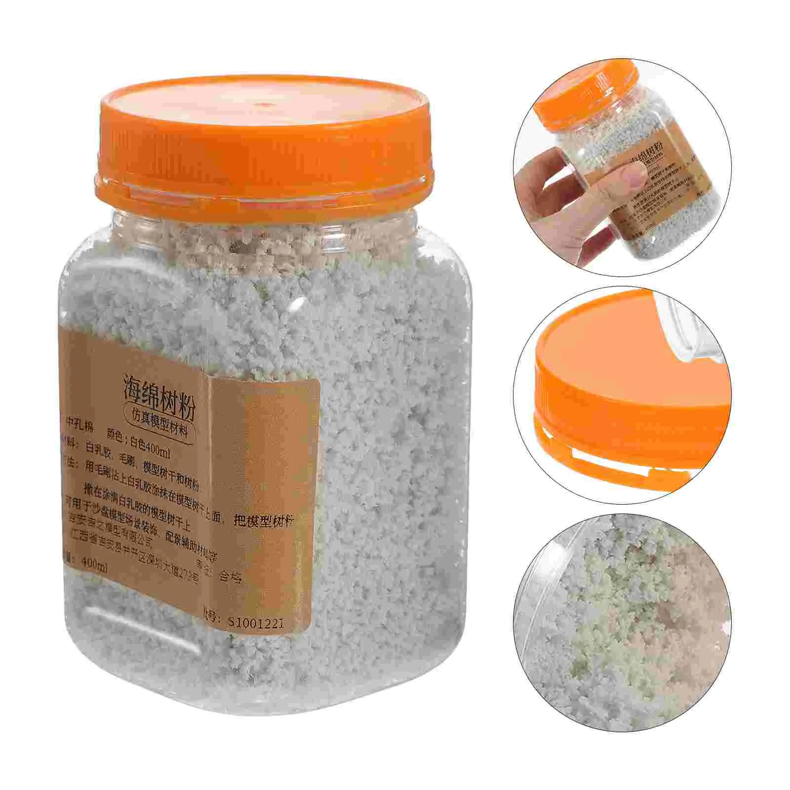 400ml Sponge Tree Powder Miniature Garden Decor Static Grass Mini Model Supplies Decorative Miniature Scene