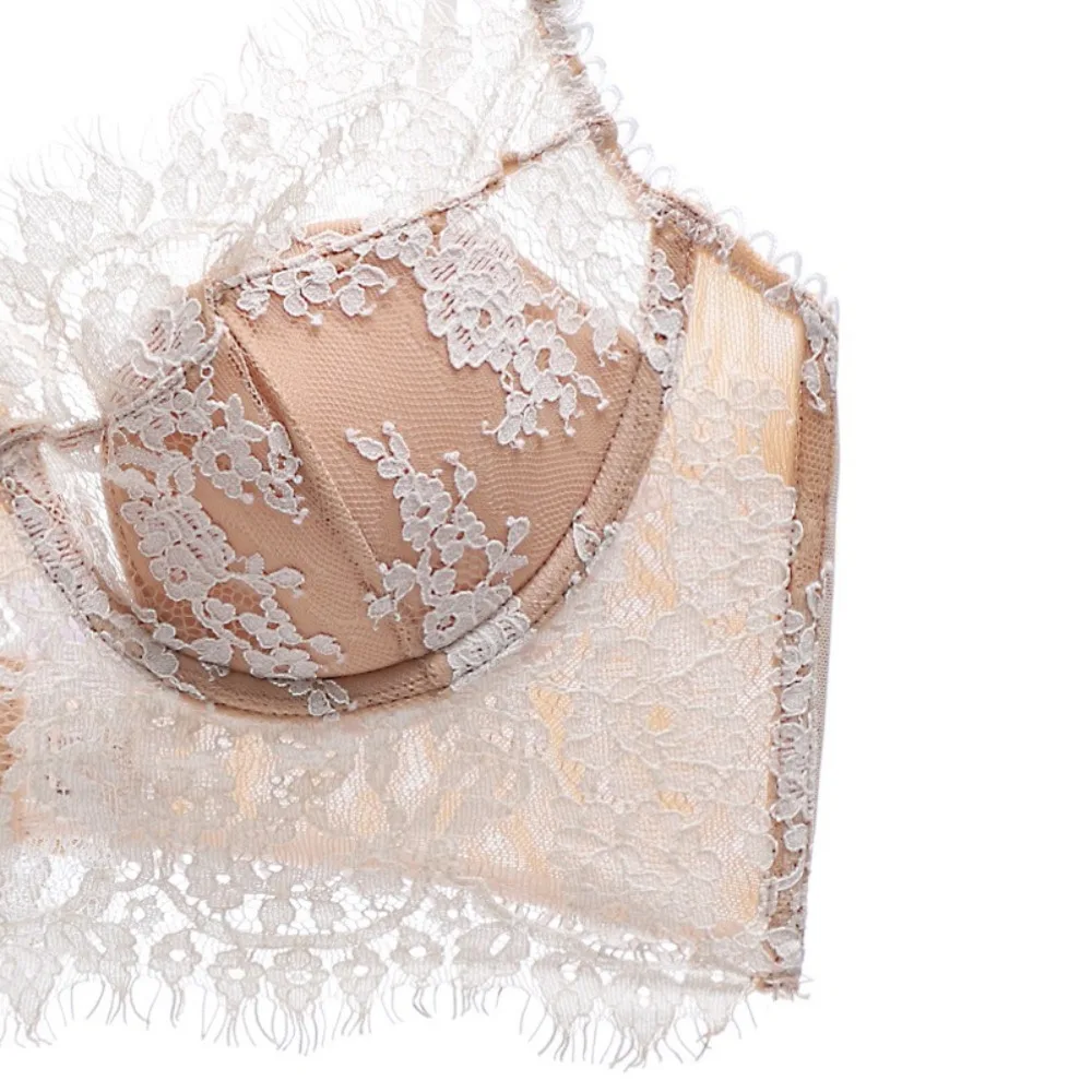 

New Lace French Lace Bra Breathable Ultra-thin Anti-sag Bra Comfortable Sexy Lace Bra Women