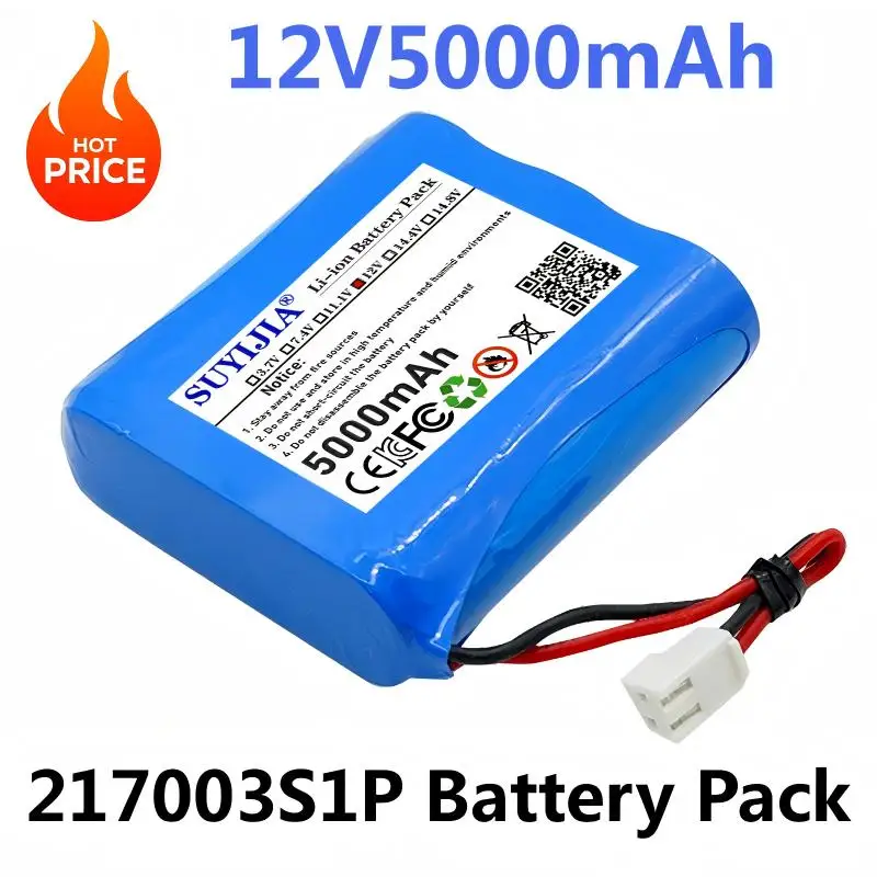 3S1P Li-ion Battery Pack 21700 12V 5000mAh for Electric Vehicles, Motorcycles, Chainsaws, High-End Drones, Home Energy Storage