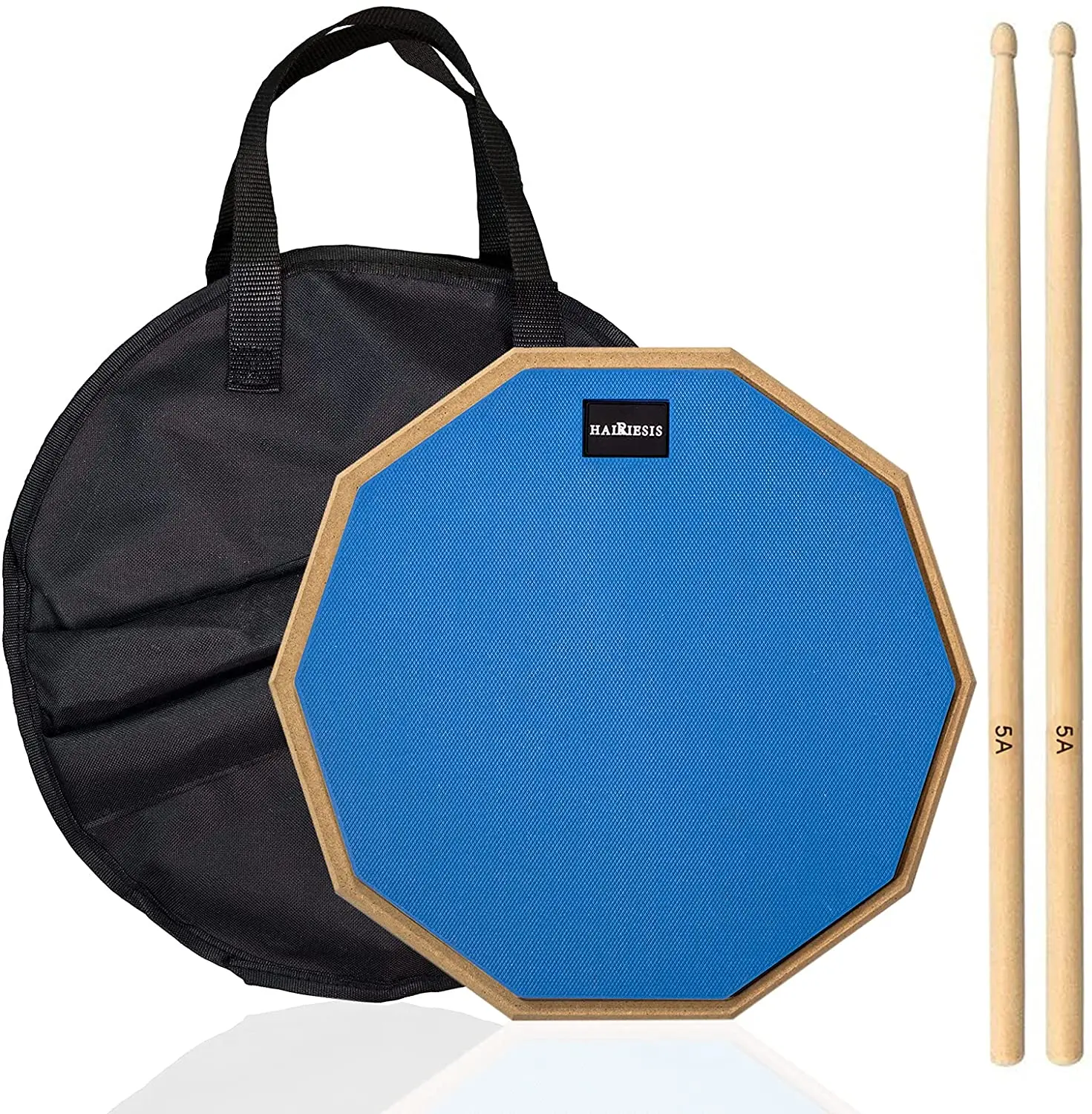 Silent drum pad with drum sticks  12 Inches  Practice Pad