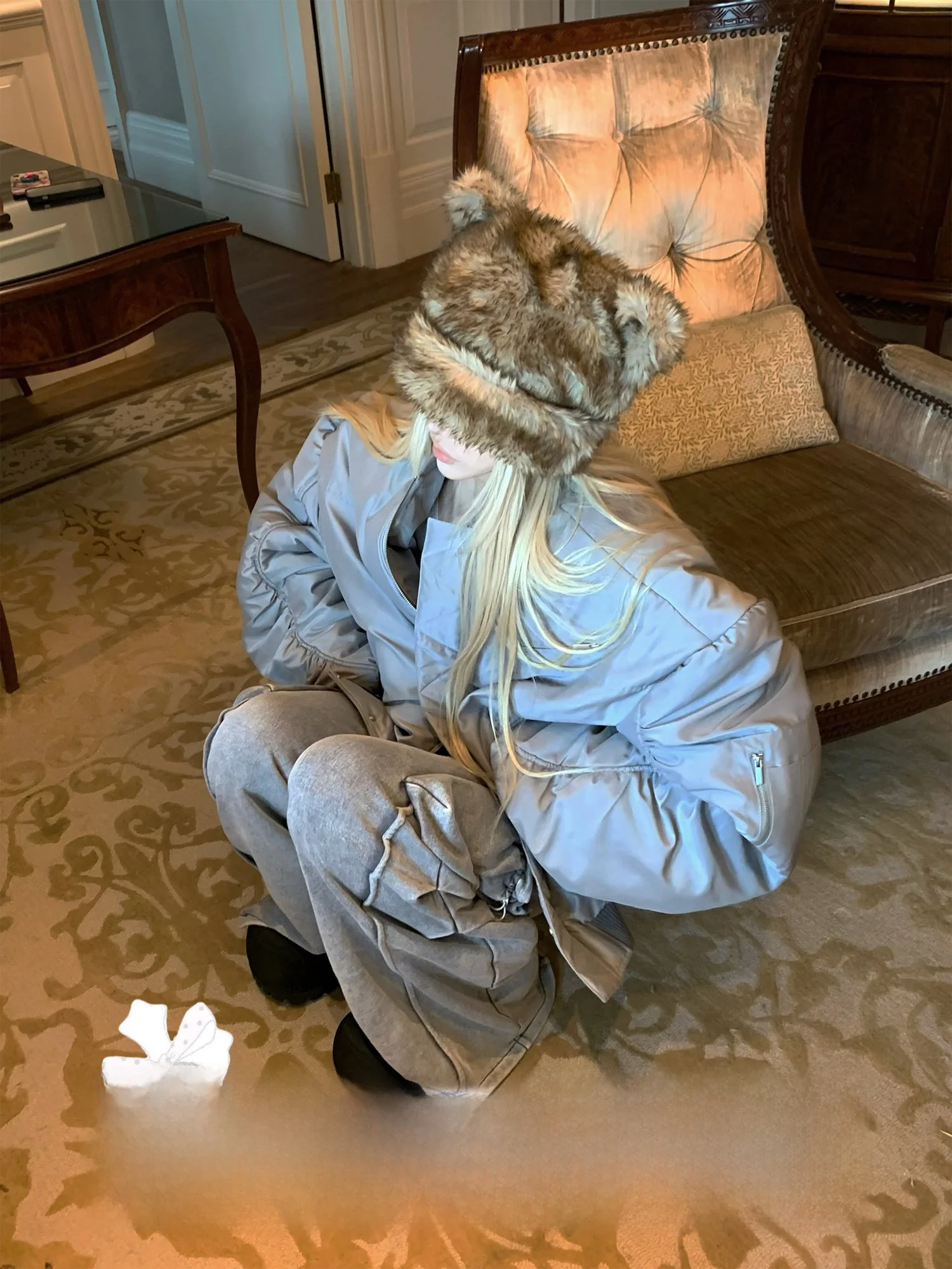 adorabile-cappello-caldo-a-forma-di-orsetto-in-peluche-berretto-morbido-e-confortevole-in-finta-pelliccia-di-leopardo-per-donne-autunno-inverno-fibra-di-poliestere-senza-marca-registrata