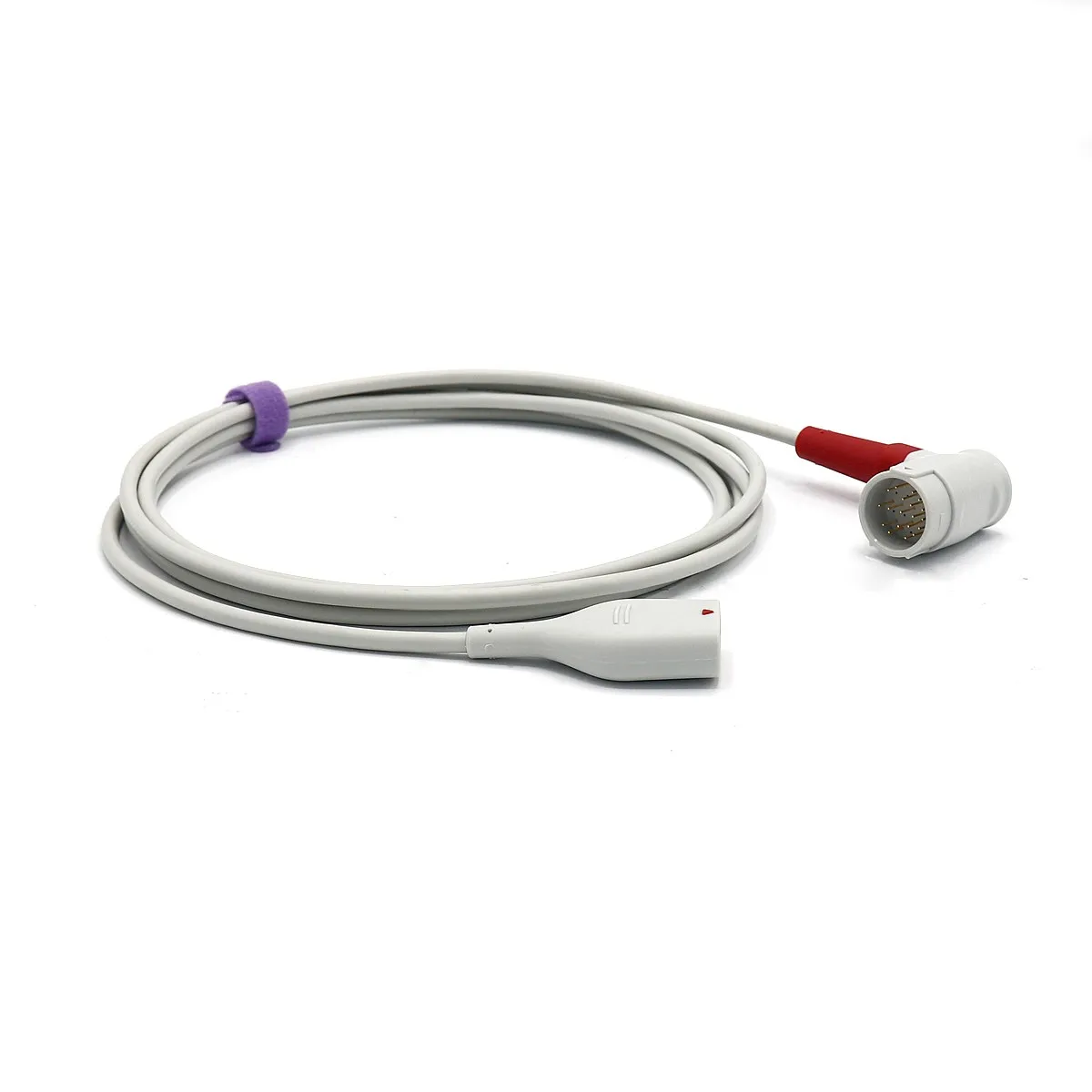 Compatible with Masims 4078 RD Rainbow Set R25-12  Bruckers  Spo2 Adapter Cable 2.2m SP0226GE
