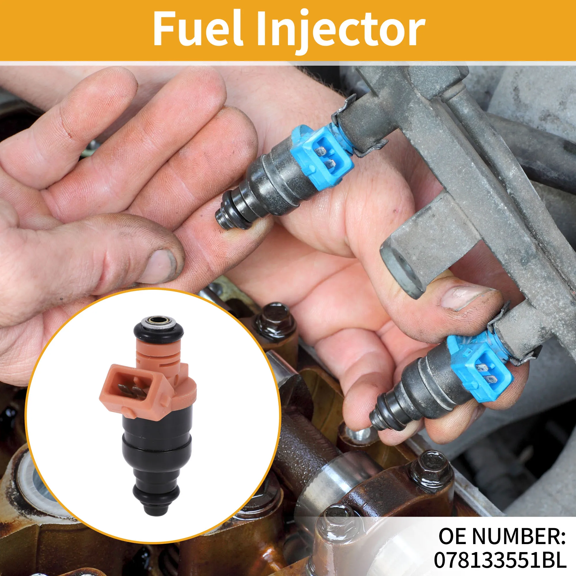 

UXCELL 1 Pc No.078133551BL Fuel Injector for Audi A6 Quattro V6 2.7L 00-04 Fuel Nozzle