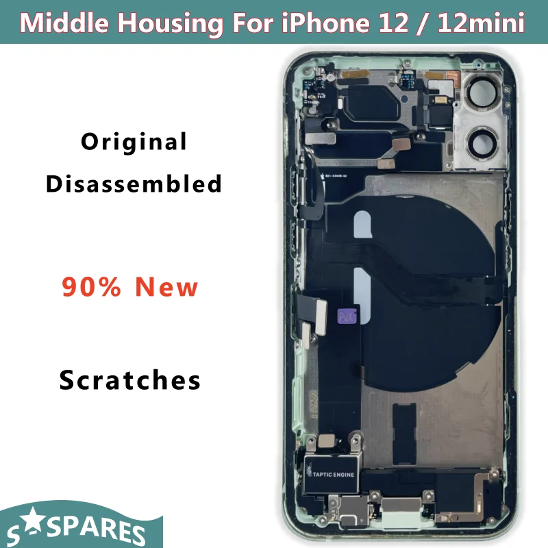original-disassembled-middle-back-frame-housing-cover-for-iphone-12mini-12-with-nfc-wireless-charging-assembly-90-new