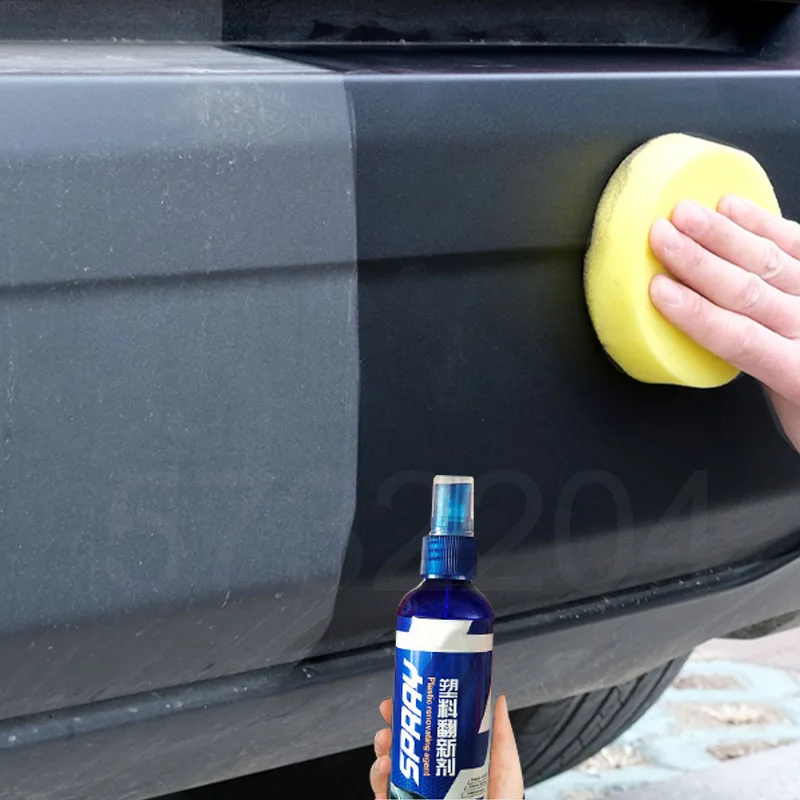 Restaurador de plástico automático para detalhamento do carro, Voltar ao brilho preto, Produtos de limpeza do carro, Polonês e reparo, Renovador de