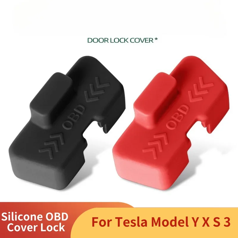 

Silicone OBD Cover Lock Waterproof Vehicles Lid for Tesla Model Y X S 3 2025 OBD Protector Cover Interface Protective Sleeve