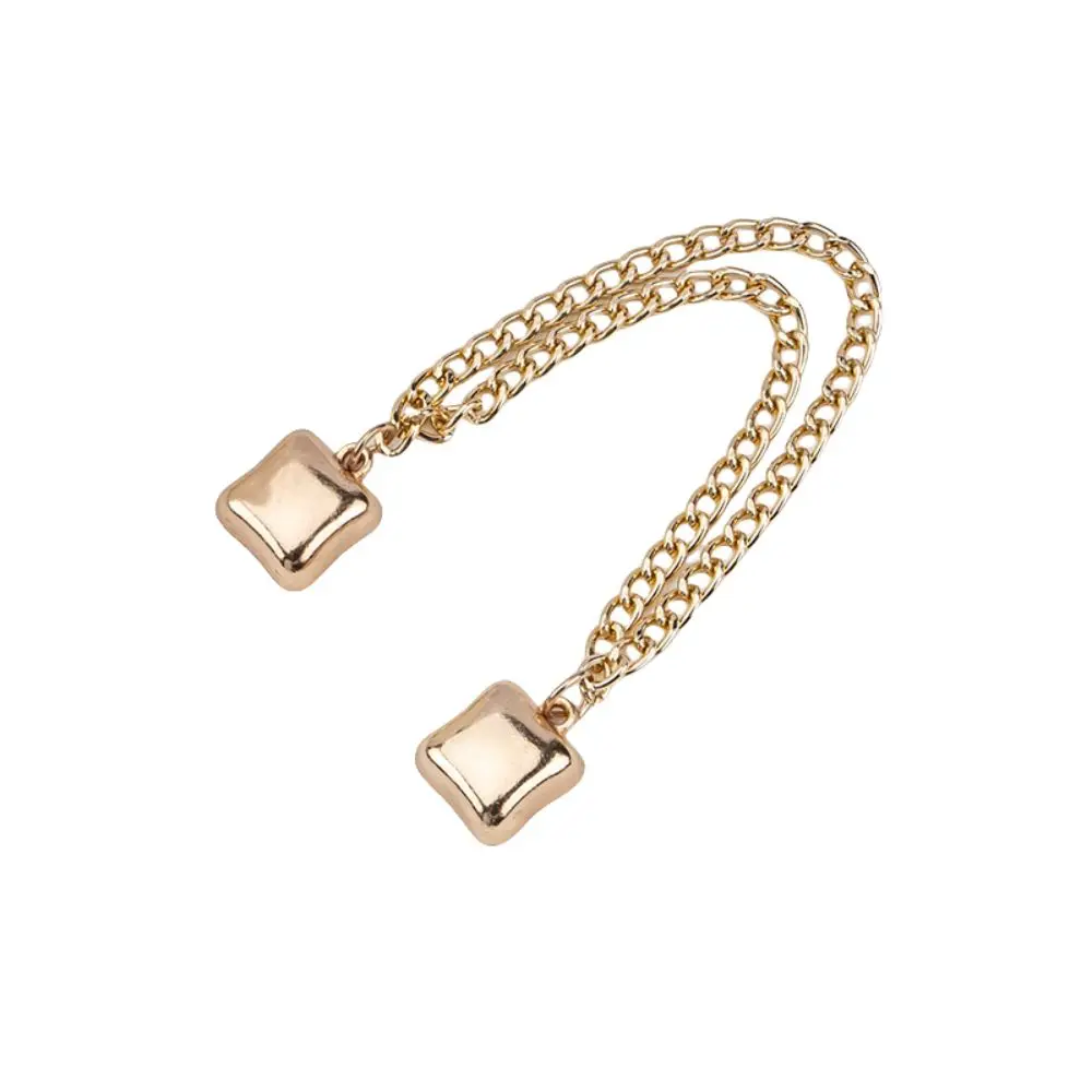 Multi-Function Magnetic Clothing Clip Metal Non-hole Leg Cuff Fixing Pin Button Waist Buckle Tassel Chain Cuff-link Skirts