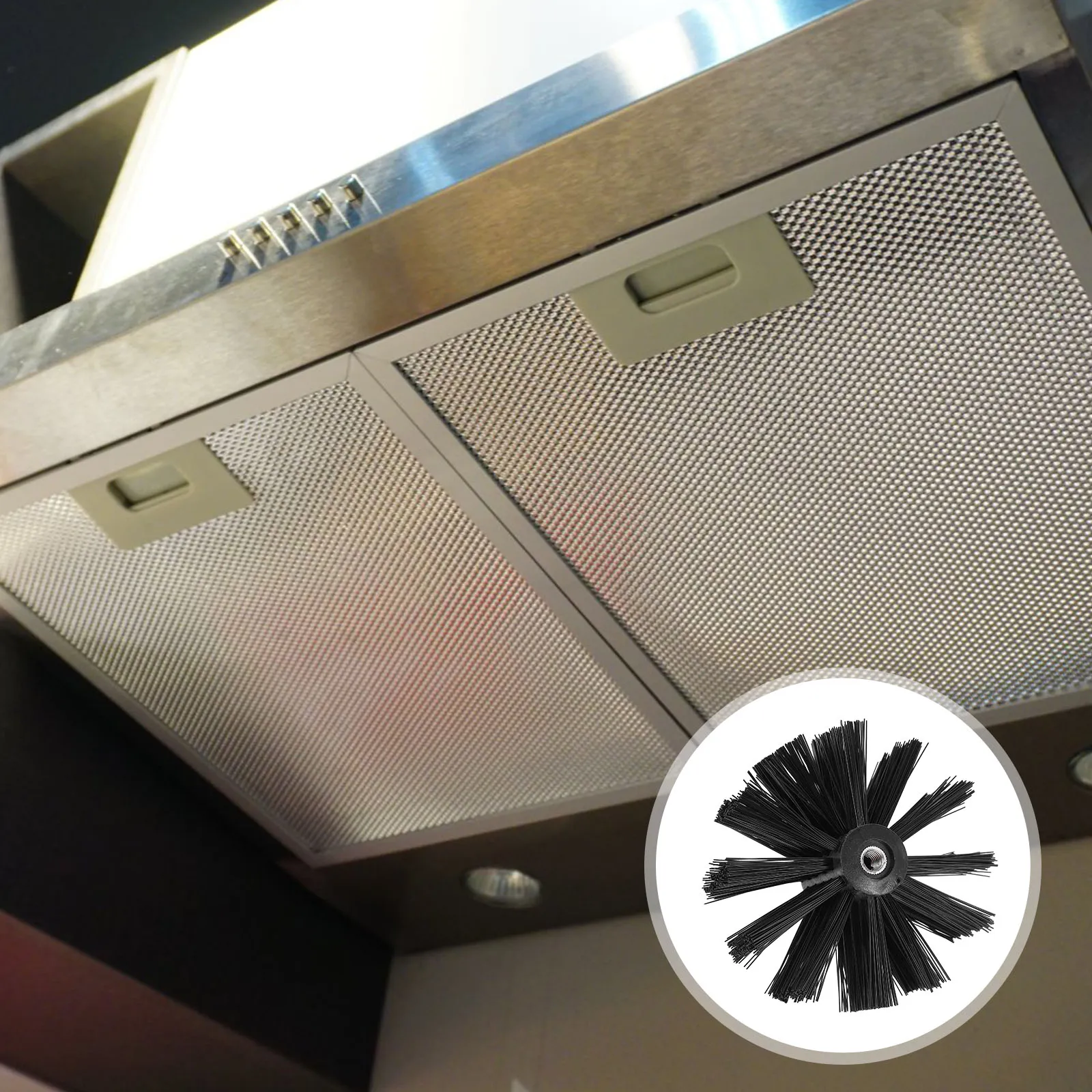 2 stücke Rohr Reinigung Pinsel Köpfe Nylon Schornstein Trockner Vent Kanal Lint Kehren Werkzeug Kamin Wartung Ersatz Zubehör