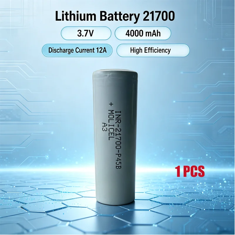 **INR-21700-P45B Molicel A3 3.7V 4000mAh 12A Discharge Rechargeable Lithium Battery Cell for E-bike Power Tools Flashlight**