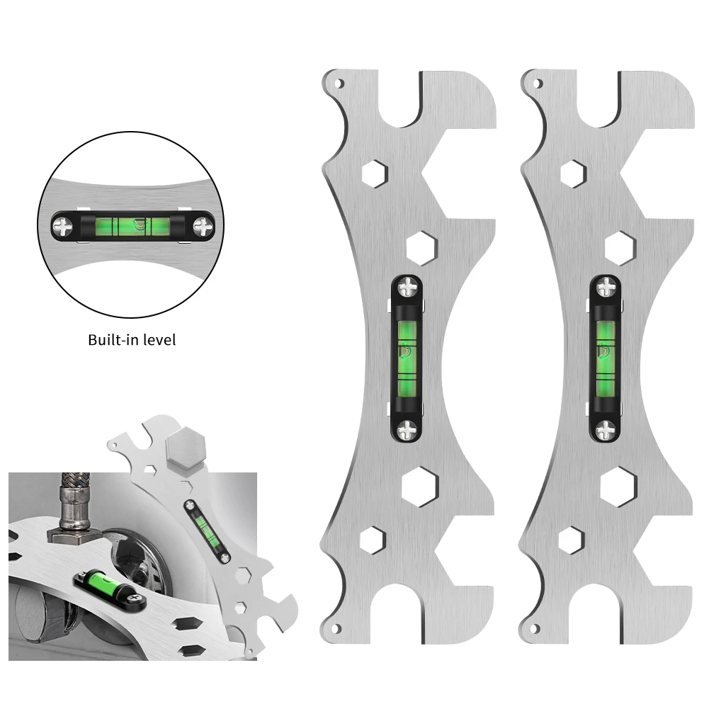 Multifunctional Bathroom Wrench Bend Angle Leveling Wrench Shower Faucet Installation Ruler Distance Measuring Tool