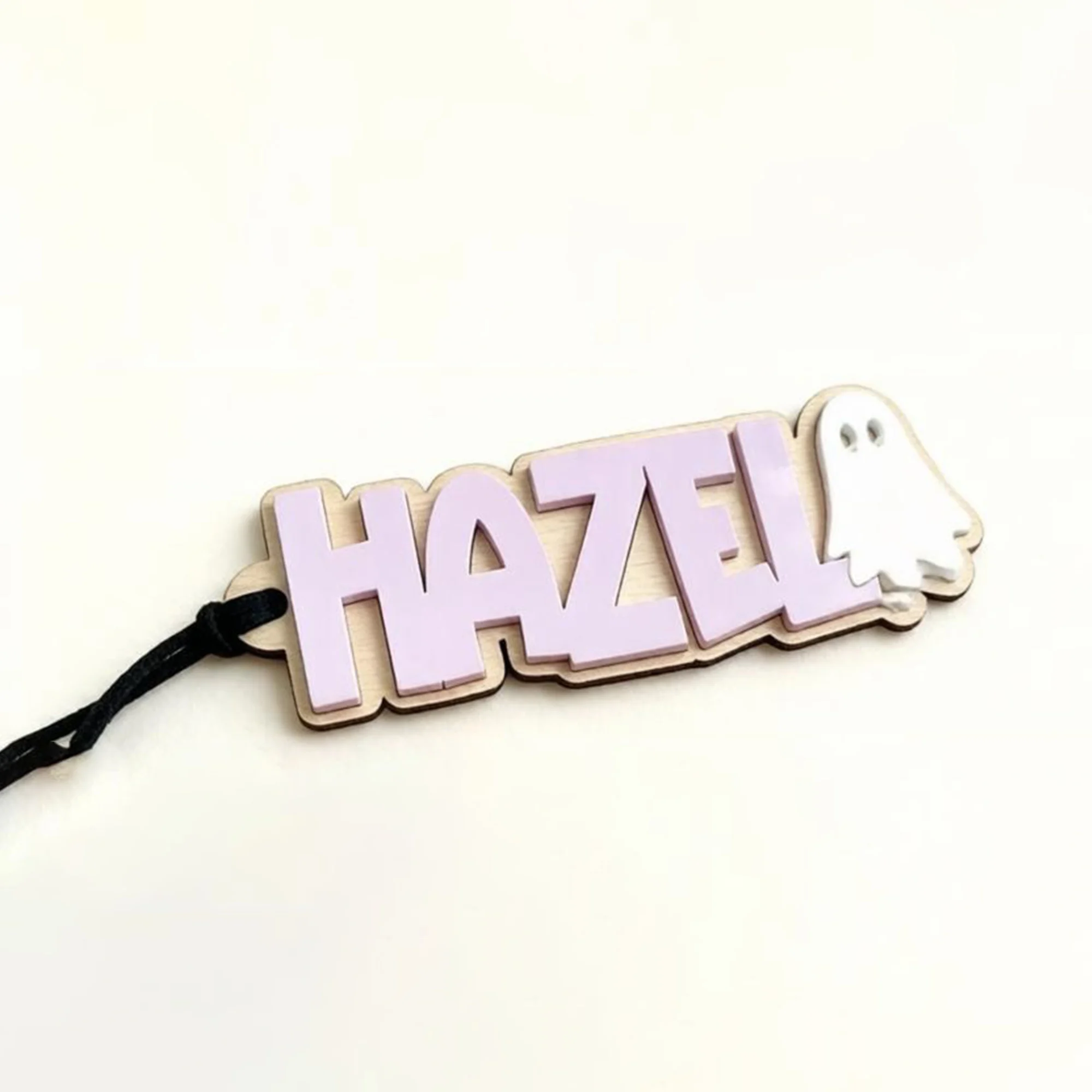 Personalized Halloween Basket Tags Keychain, Custom Name