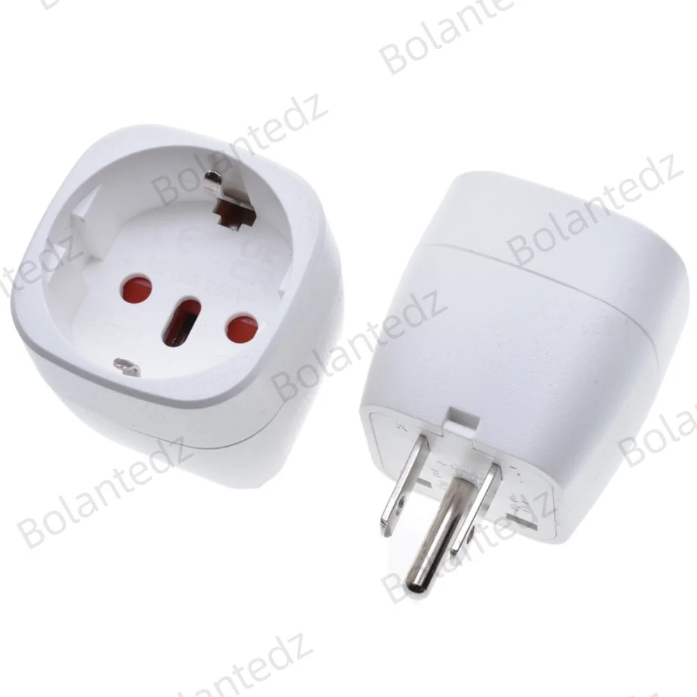 US Canada Mexico AC Power Electric Plug To EU Switzerland Italy Charging Converter Plug Travel Adaptor Adapter Converter