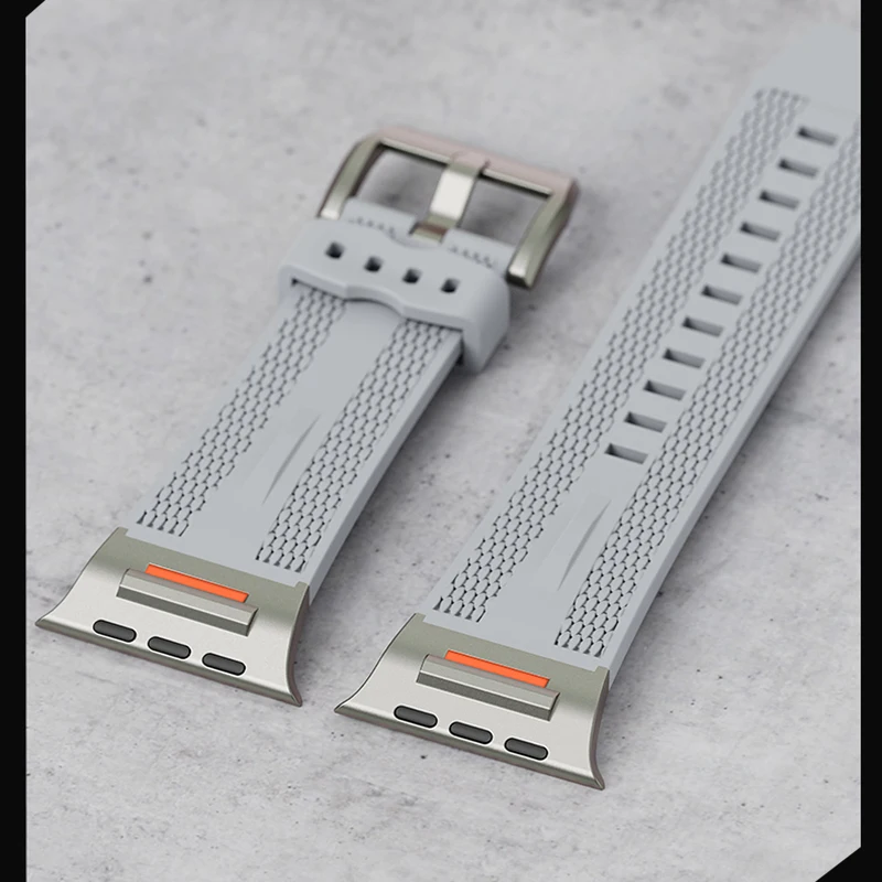 Correa para Apple Watch Band Ultra 2 49mm 45mm 44mm 40mm 41mm 46mm 42mm pulsera de silicona ajustable iWatch Series 10 7 6 3 se 8 9