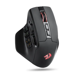 Redragon M811 PRO Mouse Gaming MMO Nirkabel, 15 Tombol yang Dapat Diprogram Mouse Gamer RGB, 10 Tombol Makro Samping 6 mouse reddragon penjualan terbaik - №