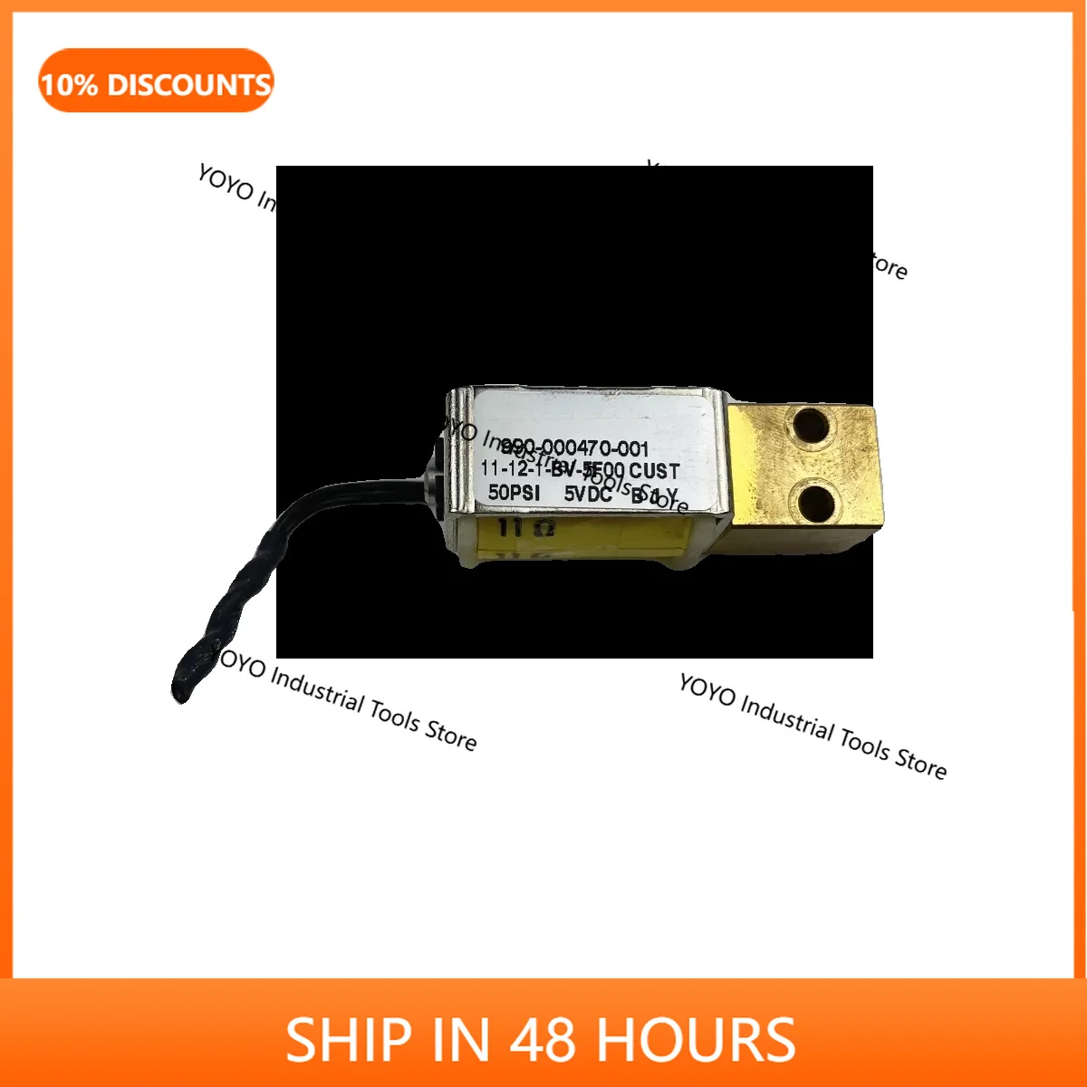 Vanne d'atomisation, vanne proportionnelle à l'oxygène, électrovanne 5V, 990-000470-001, 50 psi