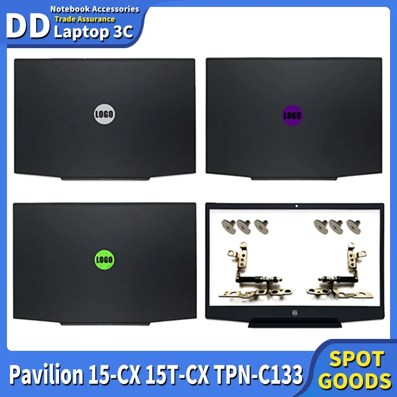 

NEW Laptop Case For HP Pavilion 15-CX 15T-CX 15-CX0020NR TPN-C133 LCD Back Cover Front Bezel LCD Hinges Top Rear Lid L20314-001