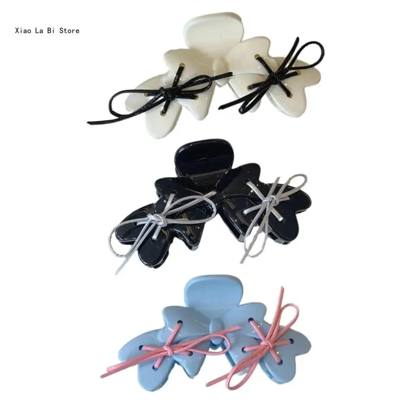 

Ribbon Bowtie Hair Claw for Women Braids Hair Claw Clip Hair Grip Clip Jaw Clamp Female Hair Decors Braiding Hair Clip XXFD